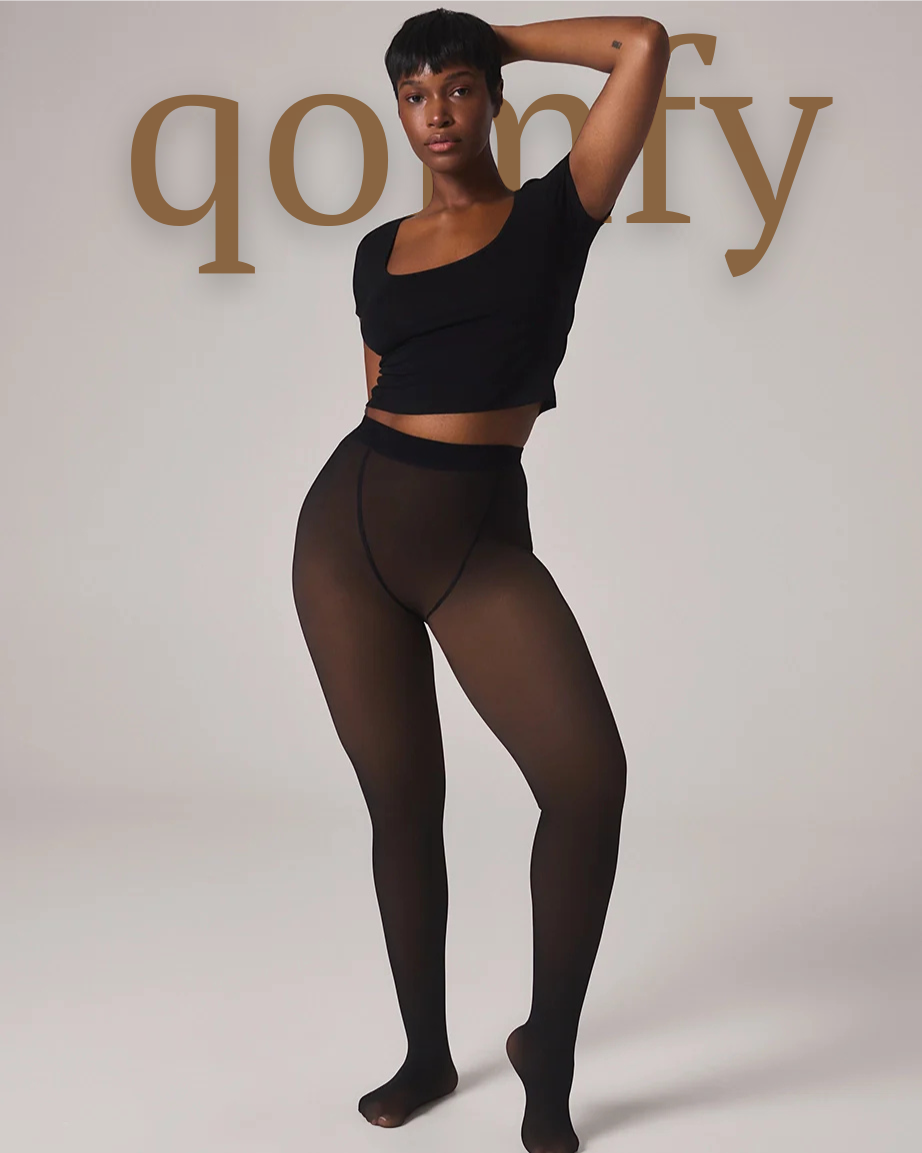 Qomfy Translucent Fleece Lined Tights